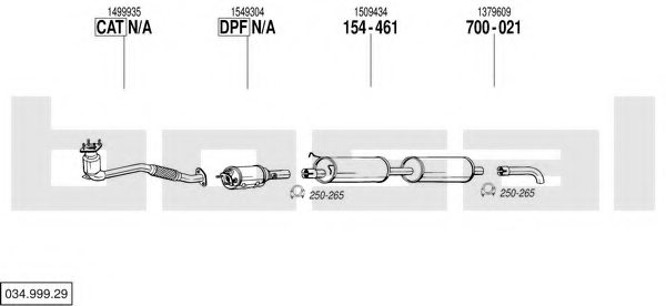 BOSAL 034.999.29 Exhaust System